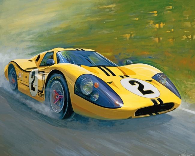 Yellow Ford Gt40 Paint By Number.png