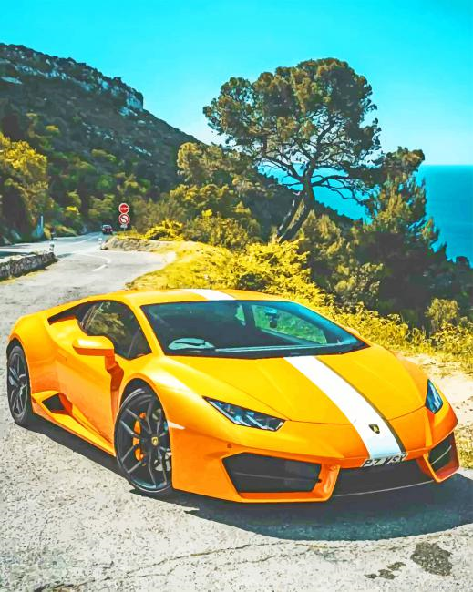 Yellow Lamborghini New Paint By Numbers.png