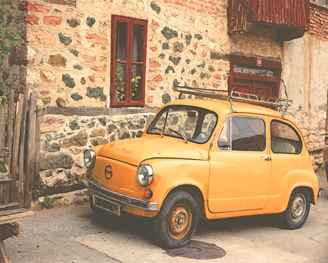 Yellow Nissan Classic New Paint By Numbers.png