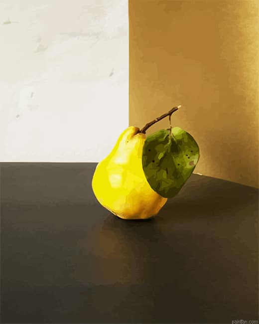 Yellow Pear Fruit New Paint By Numbers.png