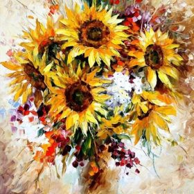 Yellow Sunflower Vase Paint By Numbers.png