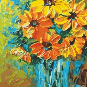 Yellow Sunflowers Paint By Numbers.png