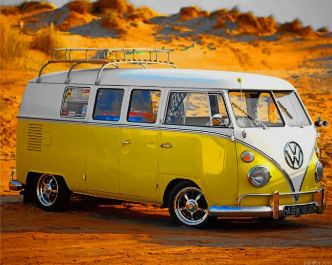 Yellow Vw Bus New Paint By Numbers.png