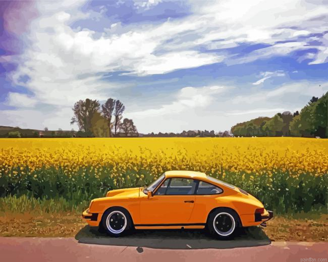 Yellow Vintage Car Paint By Number.png