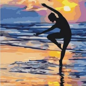 Yoga Girl By Seaside Paint By Numbers.png