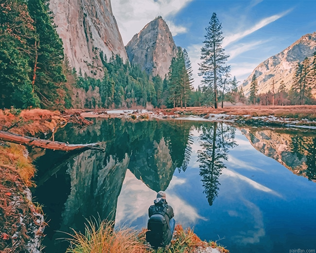 Yosemite Beautiful View California New Paint By Numbers.png