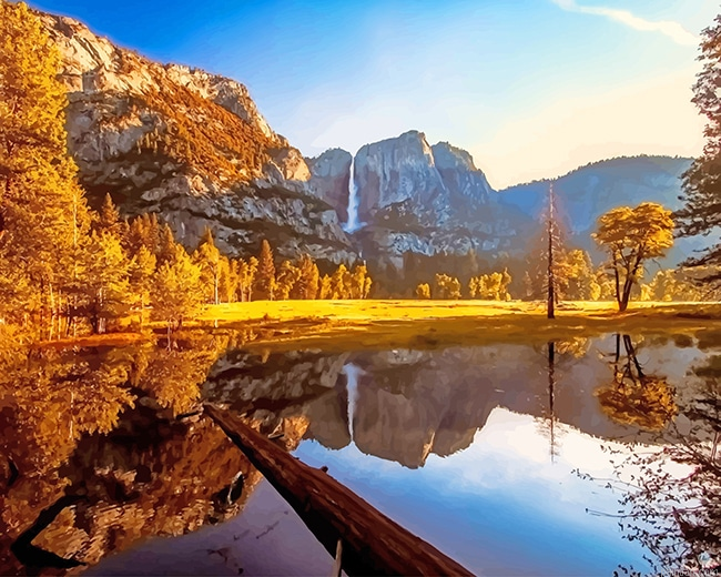Yosemite Valley View California New Paint By Numbers.png