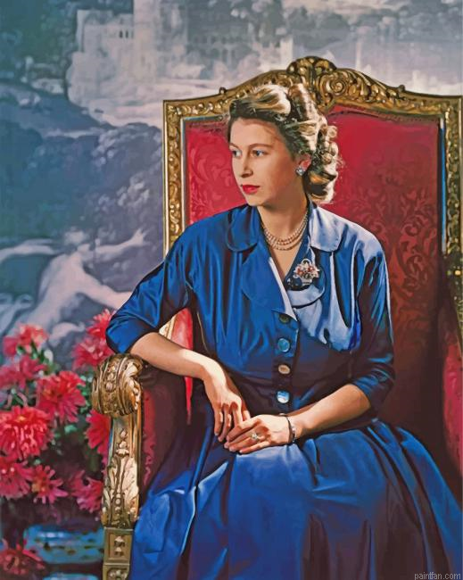 Young Queen Elizabet Paint By Numbers.png