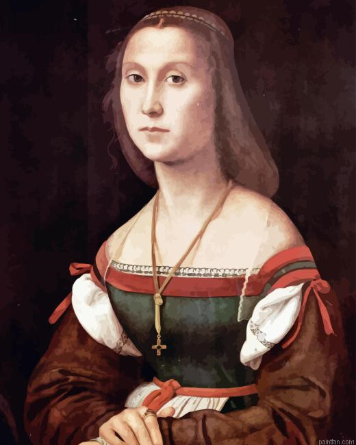 Young Woman Raffaello Sanzio Paint By Numbers.png