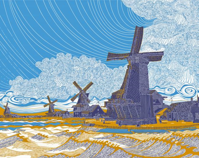 Zaanse Schans Paint By Numbers.png