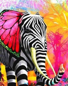 Zebra Elephant Paint By Numbers.png