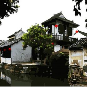 Zhouzhuang Water Town Paint By Numbers.png