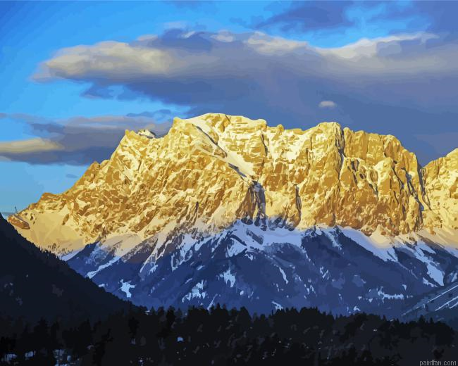 Zugspitze Mount Paint By Numbers.png