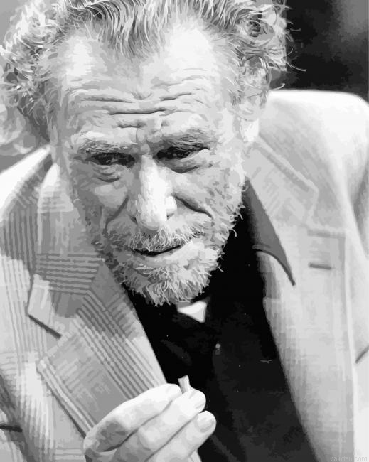 Black And White Charles Bukowski Paint By Numbers.png