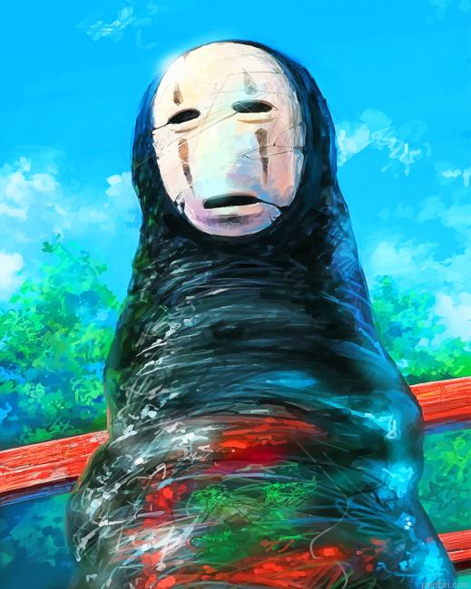 Kaonashi Spirited Away Studio Ghibli Paint By Number.png